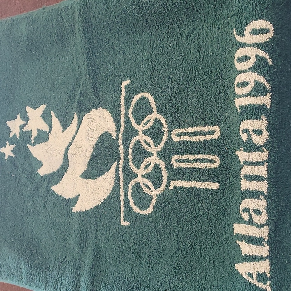 Vintage 1996 Olympics Atlanta Centennial Beach Towel Games